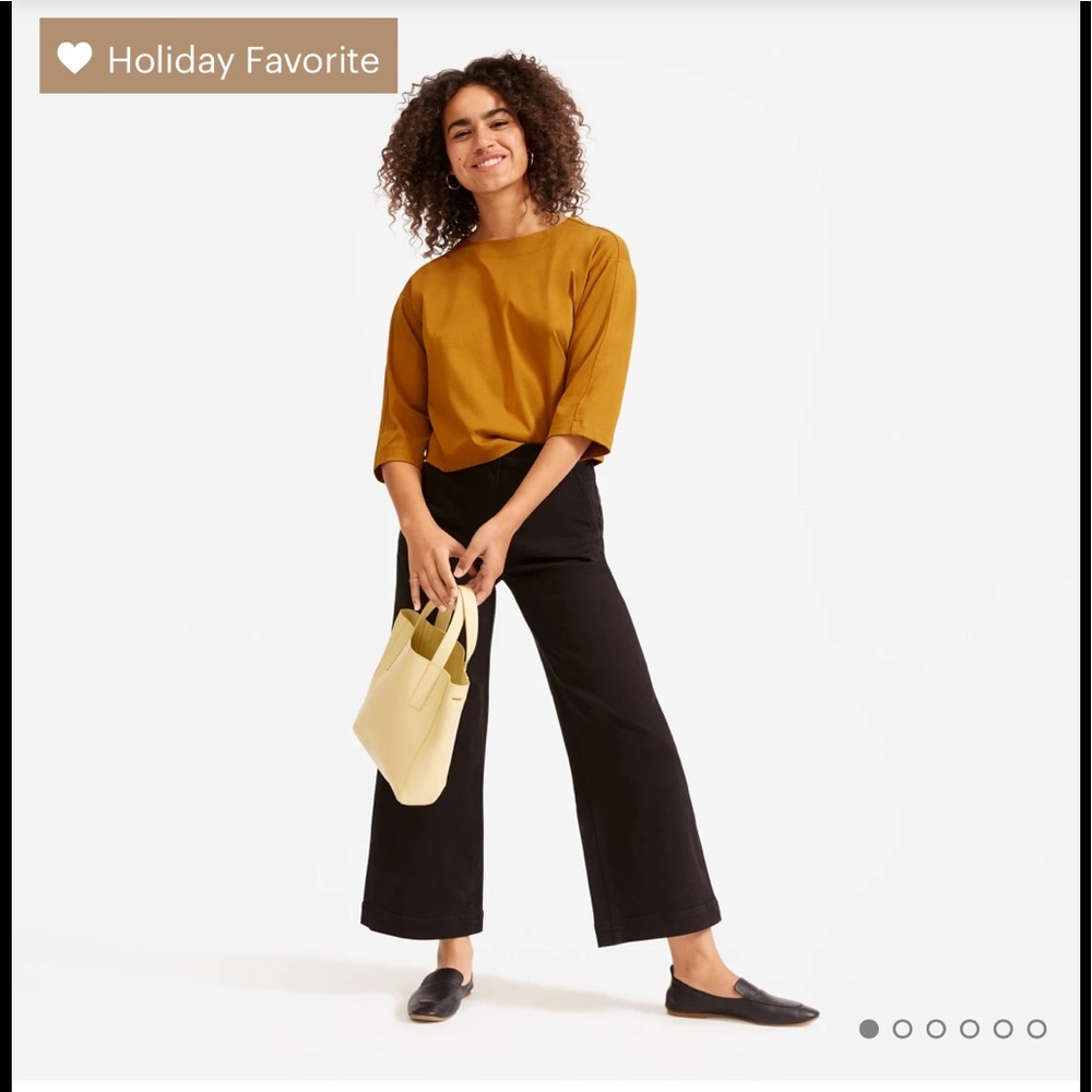 Everlane The Wide-Leg Crop Pant, size 4